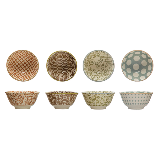 [174765-BB] Verdant Stoneware Pinch Bowl Assorted 2.5in