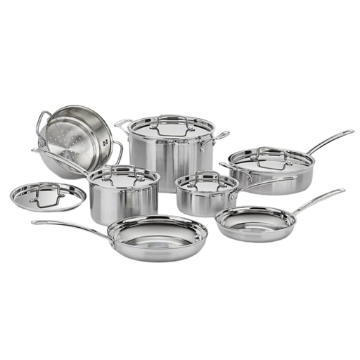 [174867-BB] Cuisinart Multiclad Pro Triple Ply Stainless 12-Pce Cookware Set