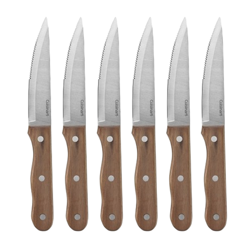 [174876-BB] Cuisinart Walnut Steak Knives 6pc