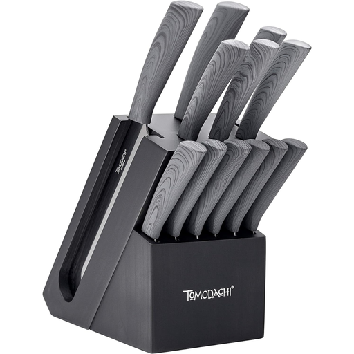 [174900-BB] Hampton Forge Raintree Ash Knife Block Set 13pc