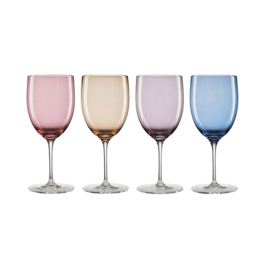 [174910-BB] Oneida True Colors Wine Glass 4pc