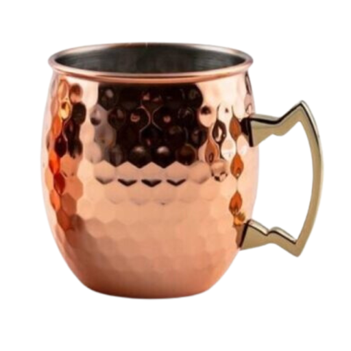 [174928-BB] Moscow Mule Mug 20oz Hammered Copper Set of 2