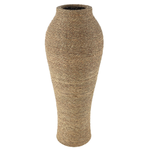 [175088-BB] Seagrass Wicker Vase 31in