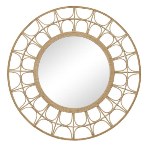 [175095-BB] Bamboo Wall Mirror 35in