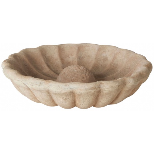 [175263-BB] Talia Terracotta Bird Bath 10in