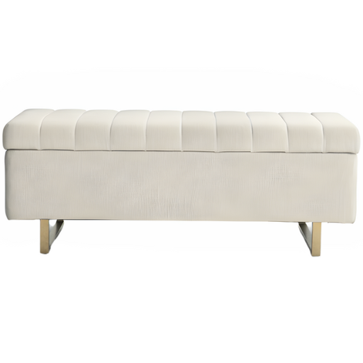 [175533-BB] Grace Storage Bench Pearl