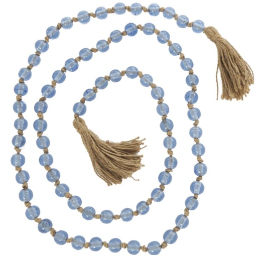 [175642-BB] Blue Beaded Garland 83in