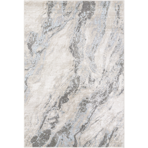 [175648-BB] Amman Ice Blue Rug 5ft x 7ft