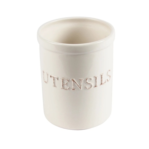[175671-BB] Statement Utensil Holder White
