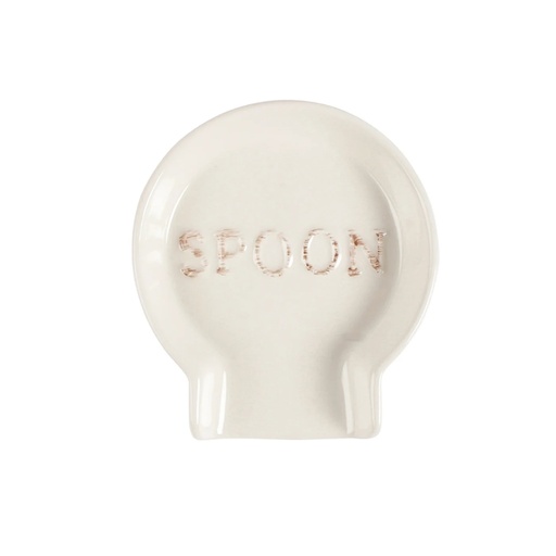 [175672-BB] Statement Spoon Rest White
