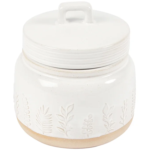[175675-BB] Botanical Canister Natural Small 6in