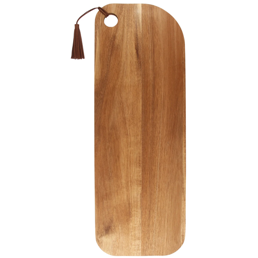 [175678-BB] Tassel Acacia Serving Board Long Natural
