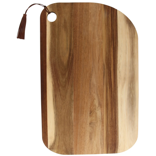[175679-BB] Tassel Acacia Serving Board Natural