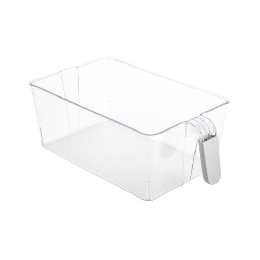 [175710-BB] Fridge Bin with Grip Handle Clear Large