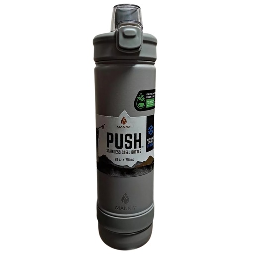 [175731-BB] Manna Push Flip-Top Bottle Thunder Cloud 26oz