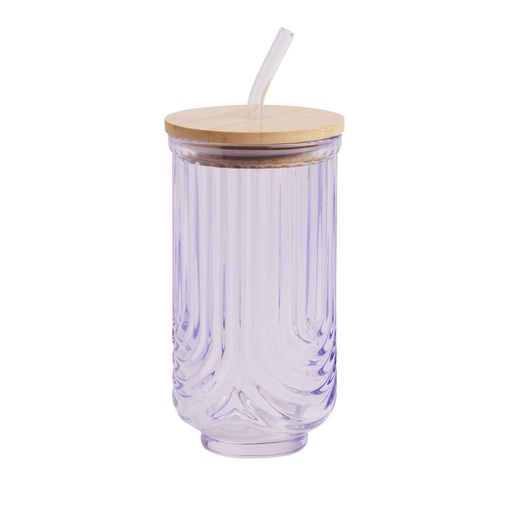 [175743-BB] Rainbow Tumbler With Lid Lavender 18oz