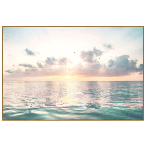 [175954-BB] Sunrise II Framed Print on Tempered Glass 60in x 40in
