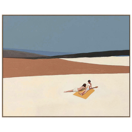 [175958-BB] Beach Dunes Framed Canvas 60x48in