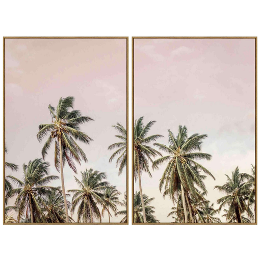 [175962-BB] Evening Canopy II  Framed Print on Tempered Glass 24x36in 2pc