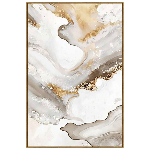 [175971-BB] Agate I Framed Print on Tempered Glass 24in x 36in