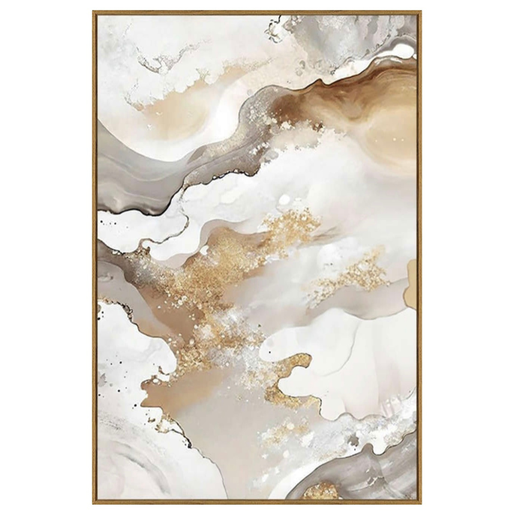 [175972-BB] Agate II Framed Print on Tempered Glass 24in x 36in