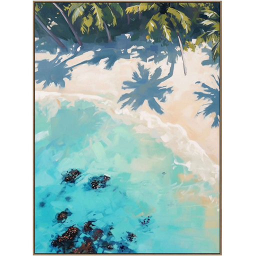 [175985-BB] Beach Cove Framed Canvas 40in x 54in