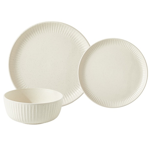 [176267-BB] Sesame Bone Dinnerware Set 12pc