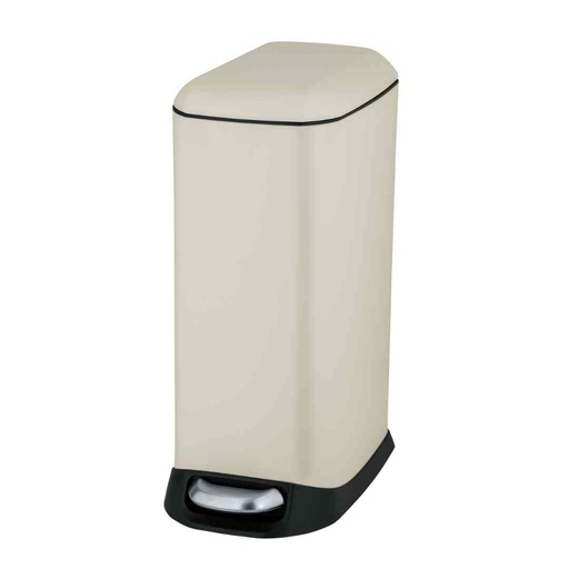 [176418-BB] Design Easy-Close Pedal Bin Cream 20L
