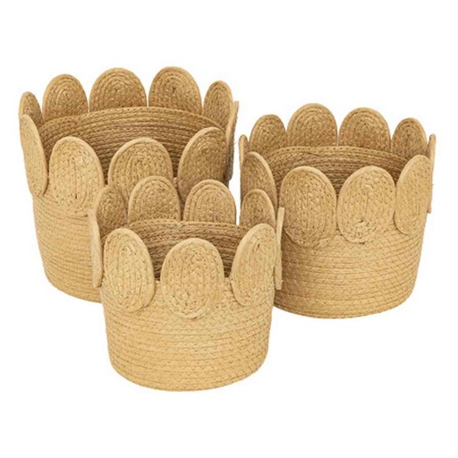 [176507-BB] Inuit Rattan Basket Set 3pc