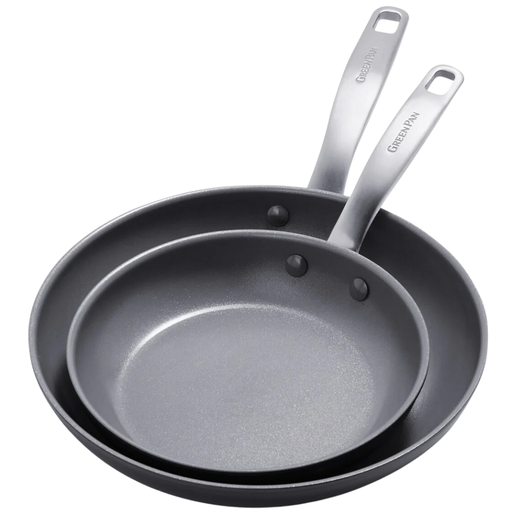 [176546-BB] Greenpan Chatham Ceramic Open Frypan Set 2pc
