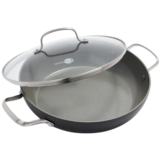 [176549-BB] Greenpan Chatham Ceramic Everyday Pan With Side Handles 11in