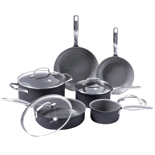 [176551-BB] Greenpan Chatham Ceramic Cookware Set 10pc

