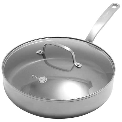 [176555-BB] Greenpan Chatham Stainless Steel Saute Pan With Lid 3.75qt