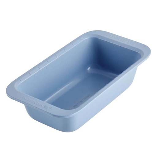 [176563-BB] Farberware Loaf Pan with Portion Marks Blue 9in