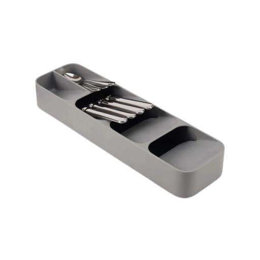 [176590-BB] DrawerStore Compact Cutlery Organizer Grey