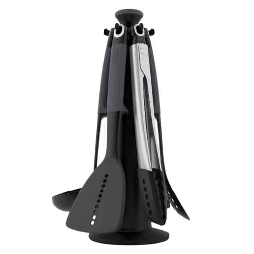 [176597-BB] Elevate Carousel Set with Tongs Grey 6pc