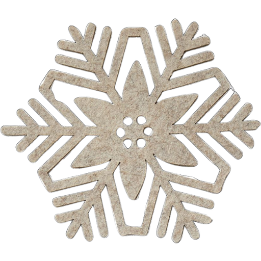 [176645-BB] Snowflake Coaster 4pc