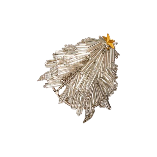 [176637-BB] Beaded Tree Napkin Ring