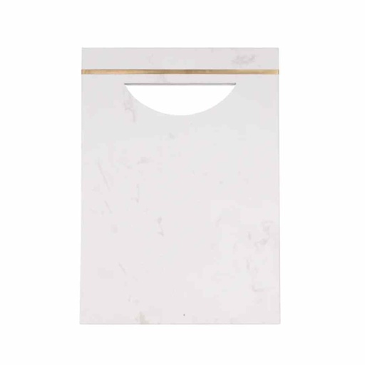 [176668-BB] Elite Marble Serving Board With Handle Natural