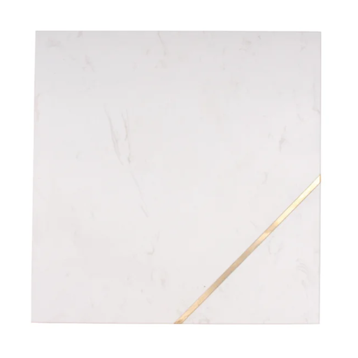 [176669-BB] Elite Square Marble Serving Board Natural