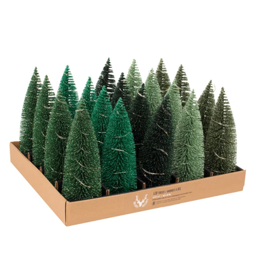 [176683-BB] Glitter LED Tree Green Large