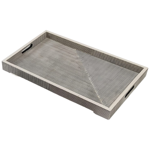 [176721-BB] Resin Pinstripe Tray 24in