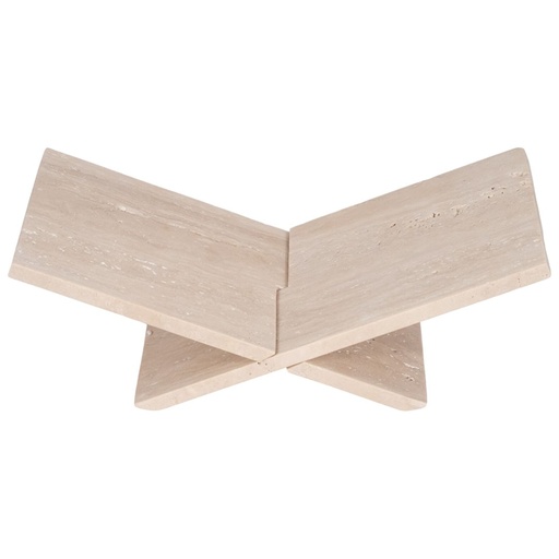 [176733-BB] Marble Bookstand White 18in