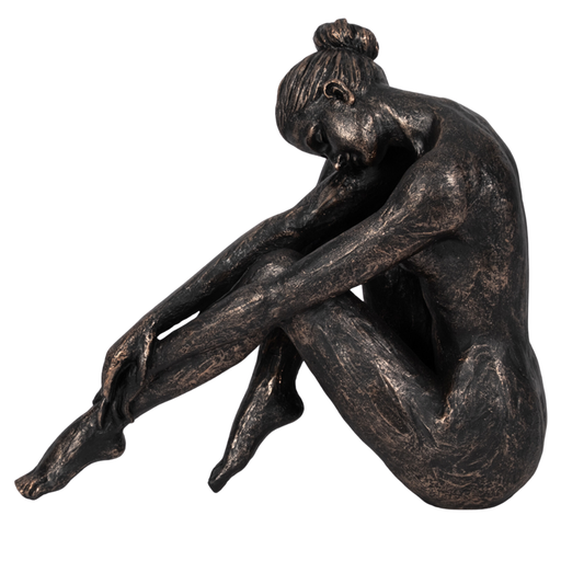 [176737-BB] Resting Ballerina Figurine Bronze 11in