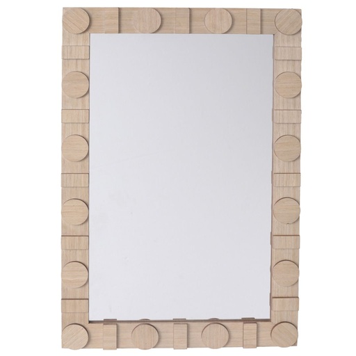 [176739-BB] Rectangle Mirror With Circle Details 24x36in