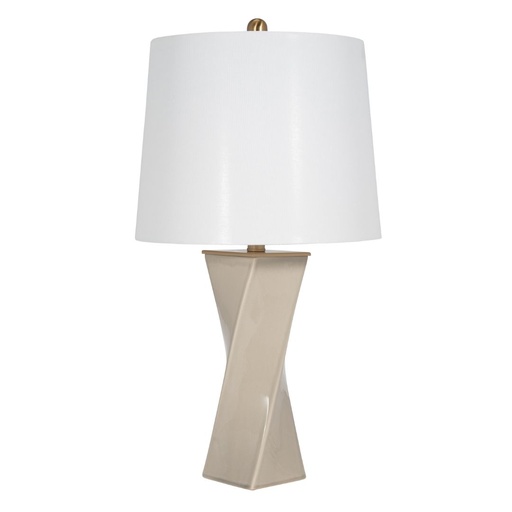 [176741-BB] Ceramic Table Lamp Whitecap 26in