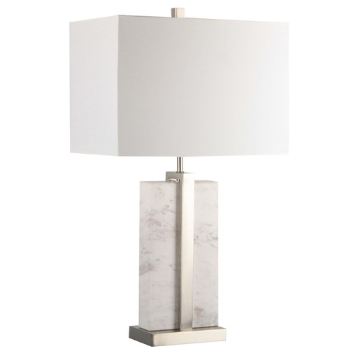 [176748-BB] Collin Marble Table Lamp 25in