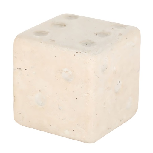 [176750-BB] Mistry White Marble Dice 3in