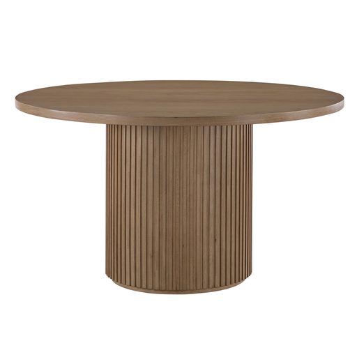 [176633-BB] Colvin Round Dining Table Toffee 52in