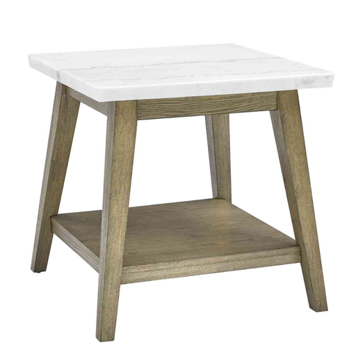 [176959-BB] Vida Marble Top End Table